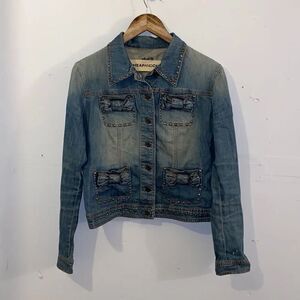 Moschino Cheap and Chic Studded Denim Jacket Size 8